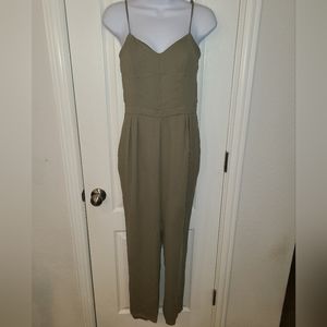 Jennifer Lopez Green Sweetheart neckline jumpsuit Size 2